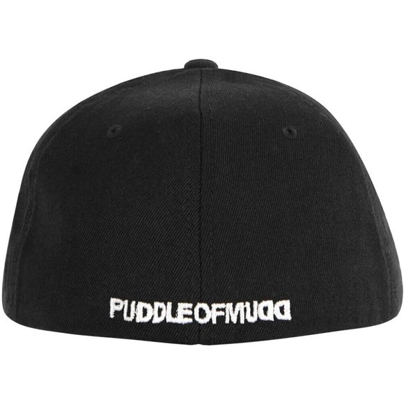 Puddle Of Mudd Mens FlexFit Embroidered Arrow In Circle Logo Hat Cap New S/M - Picture 2 of 7